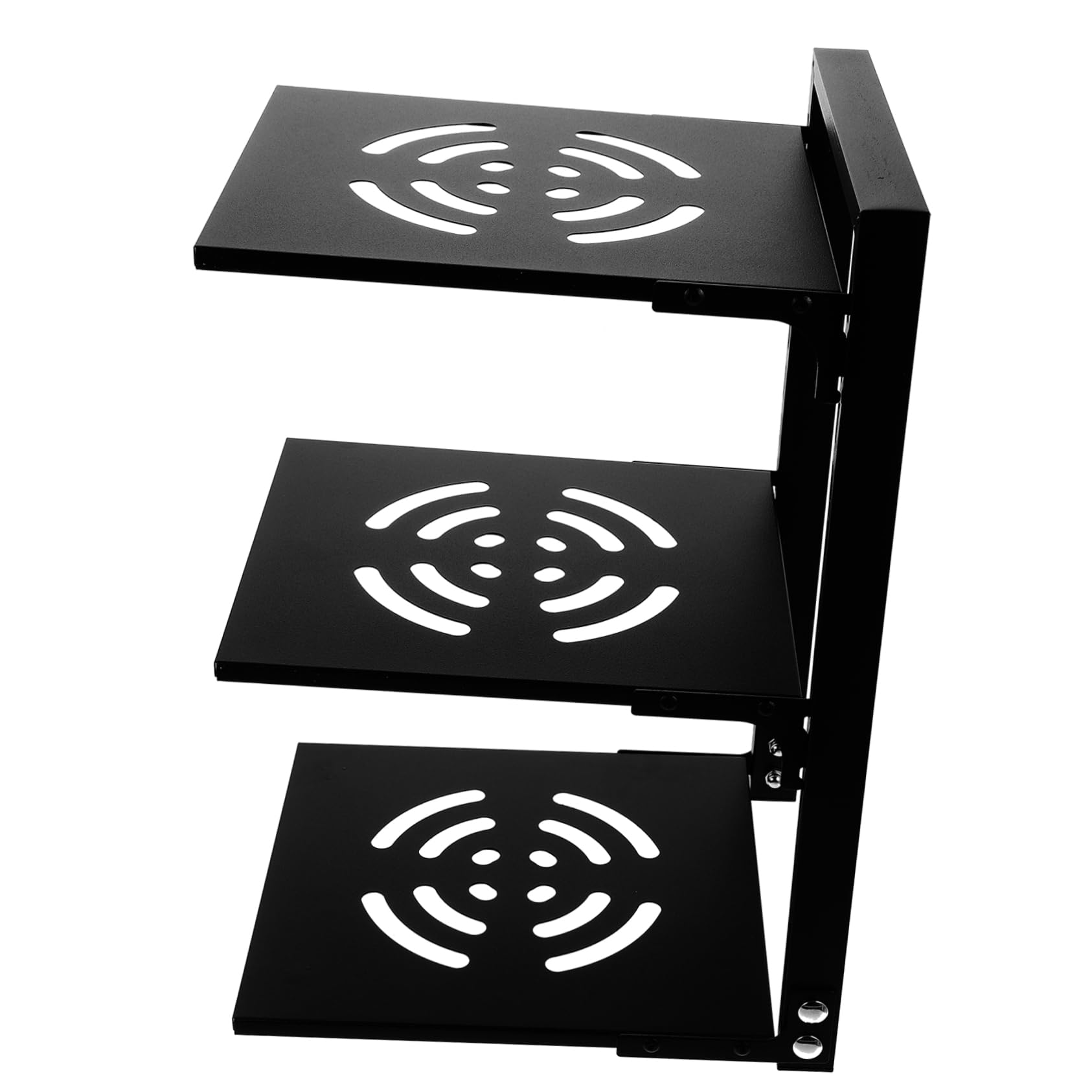COLLBATH Organisateur de Casseroles 3 Niveaux en Acier au Carbone, Noir