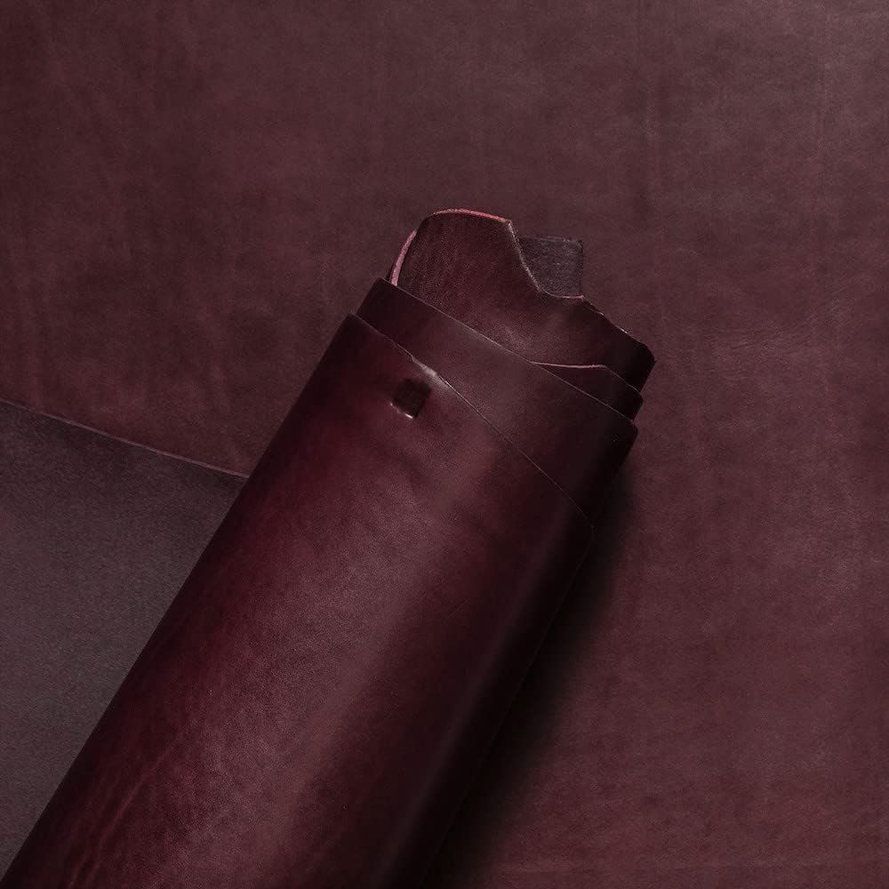 Buckleguy.com Wickett & Craig English Bridle Leather, Side, Eggplant