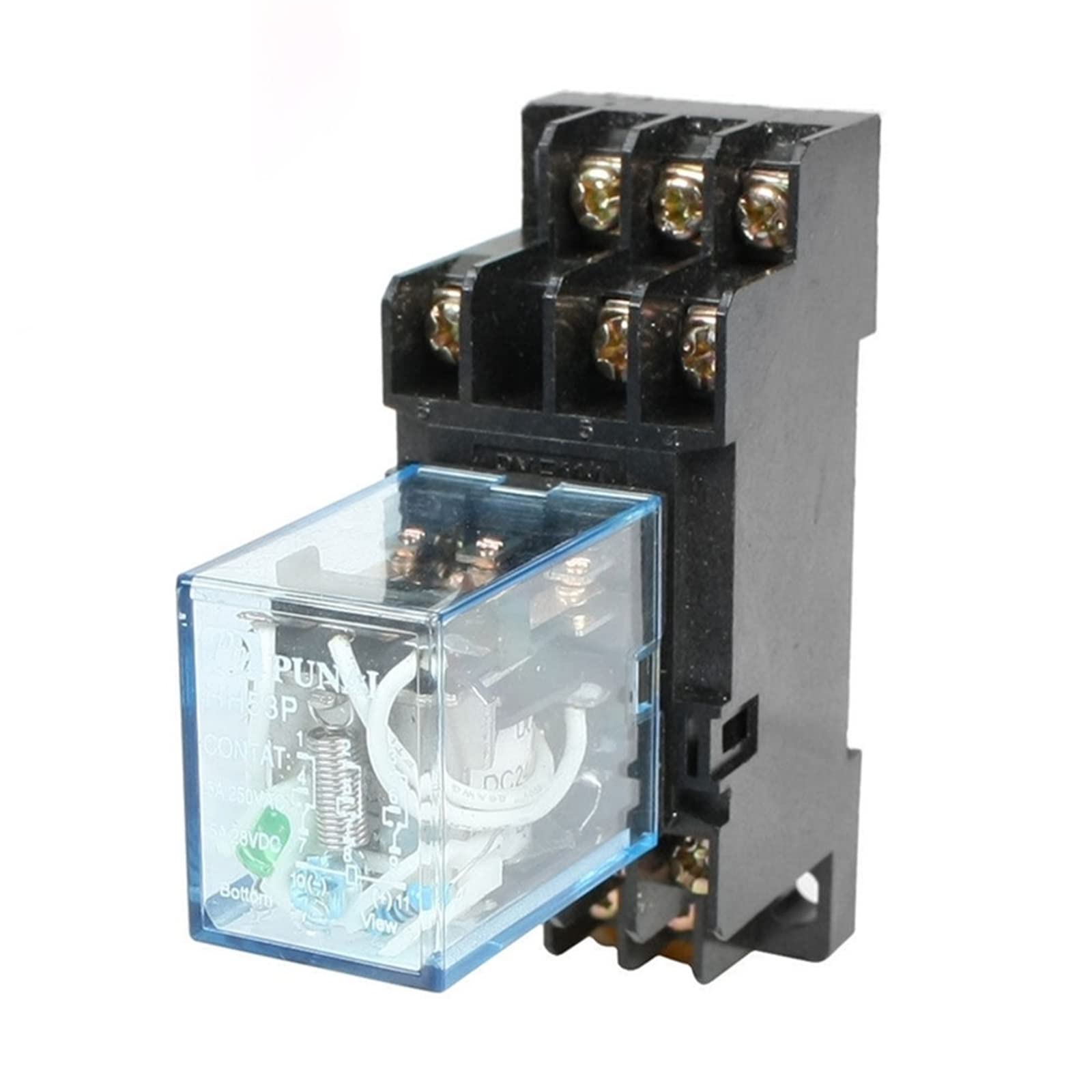 WBNFFUCYU MY3 HH53P MY3NJ 11-Pin DC12V/DC24V/DC110V/DC220V Coil General Purpose Micro Mini Relay Intermediate Electromagnetic