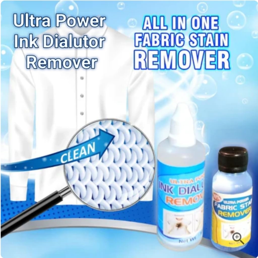 All In One Fabric Stain Remover And Ultra Power Ink Dialutor Remover (Pack of 2 Bottle 50ml Each) (B0DDR72JJD) Amazon Price History, Amazon Price Tracker