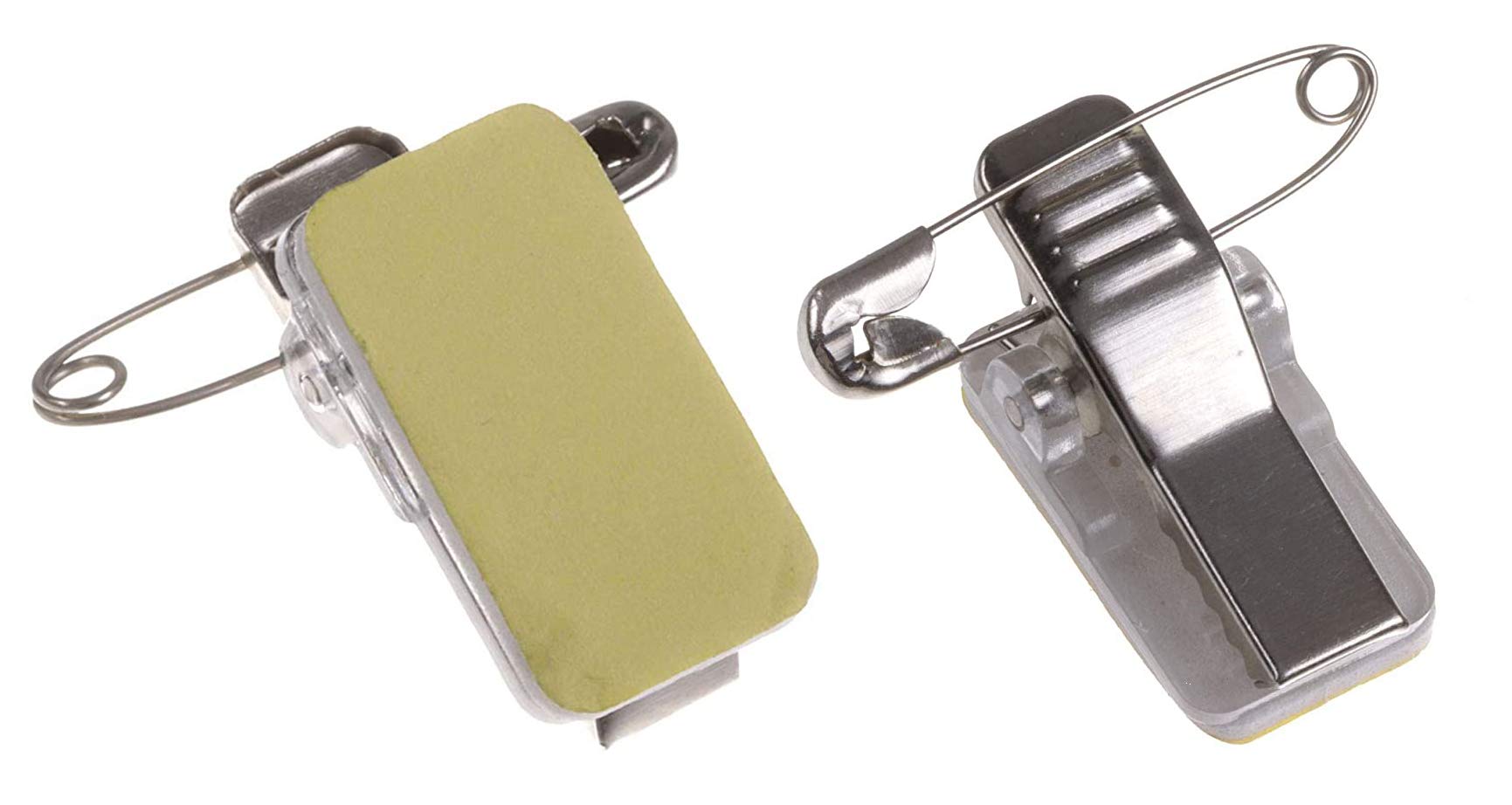 Badge Holder with Self Adhesive Crocodile Clip & Pin Duo Badge Clip (Pack of 75) Offices & Corparate Events PCL Media ltd