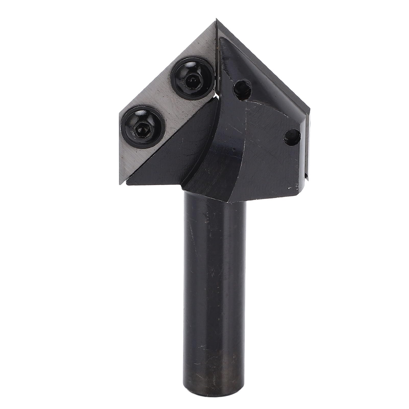 Fresa a intaglio a V con inserto in carburo di tungsteno a 90 e 120 gradi, fresa per router a gambo da 1/2 pollice per incisione e fresatura di scanalature nel legno, lunghezza