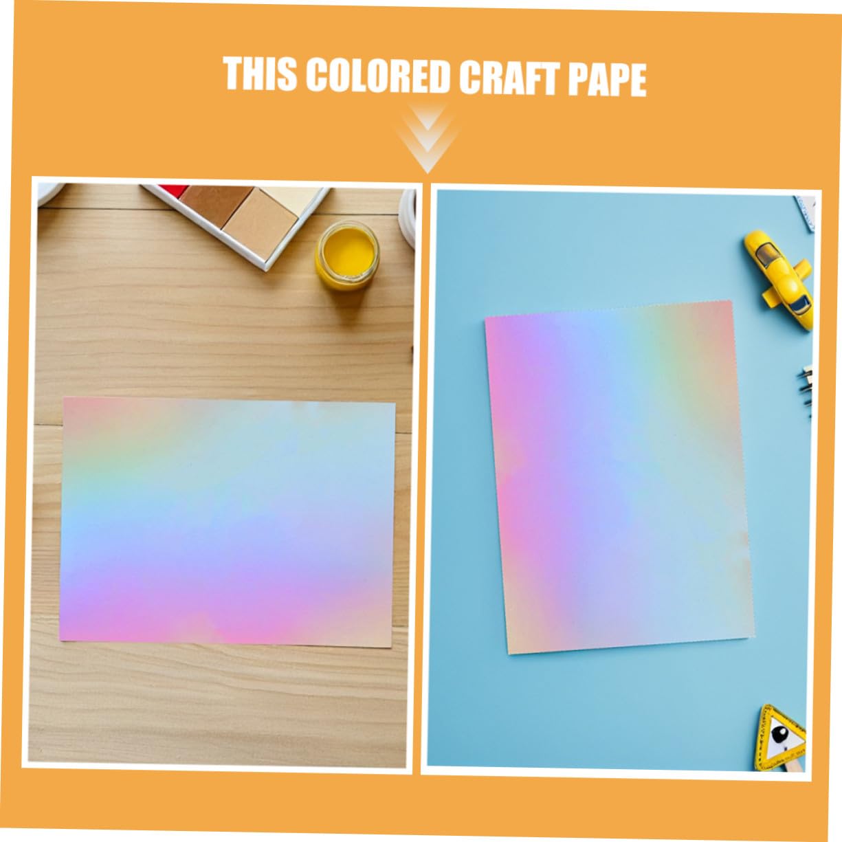 60 Stück Teiliges Metallic Spiegelkarton Glänzend Holografisch Robust für DIY Basteln Scrapbooking Origami Farbige Kartonpapiere Vielseitig Schneidbar