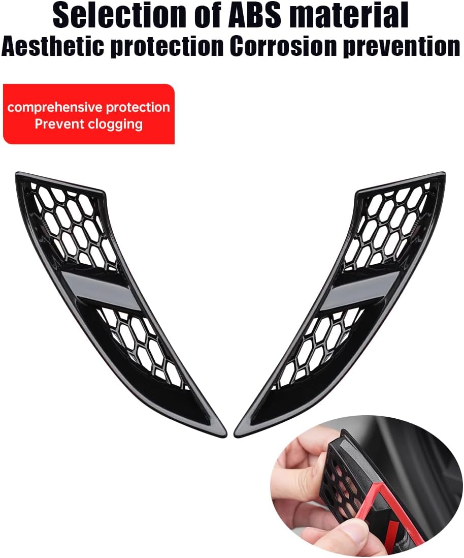 Front Fog Lamp Inlet Cover for 2024-2025 2026 Toyota Land Cruiser 250 1958 Prado LC250 J250 Exterior Fog Lamp Guard Cover Anti Clogging Intercepting Debris Decorative Sticker Tuning Accessories