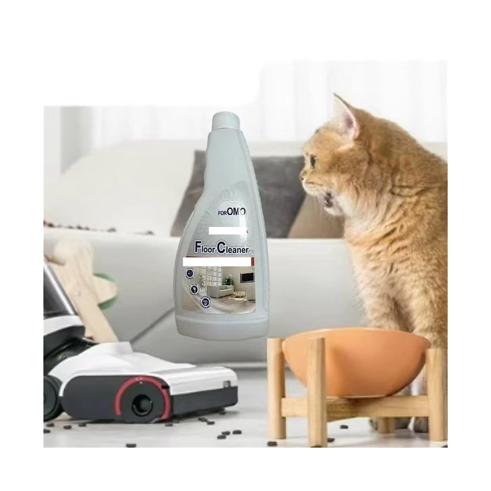 480ML Bodenreinigungslösung, kompatibel mit Roborock, S8 Pro Ultra/S7 MaxV Ultra/Dyad/S7 Staubsauger Teile Roboter Mops OMO(2PCS)