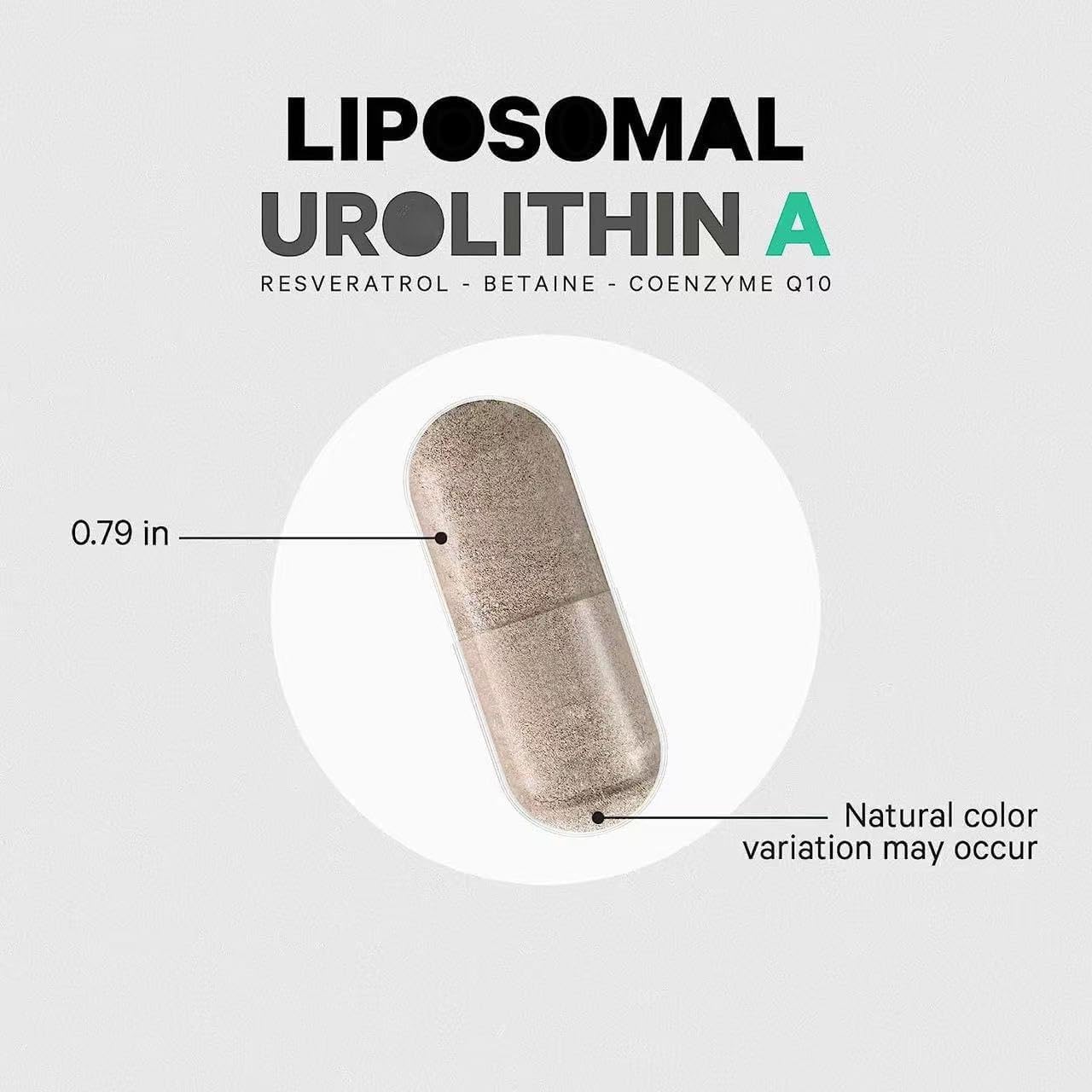 Liposomal Urolithin A - Improved Bioavailability and Increased Muscle Endurance - Vegan Formula - Non-GMO,1pcs