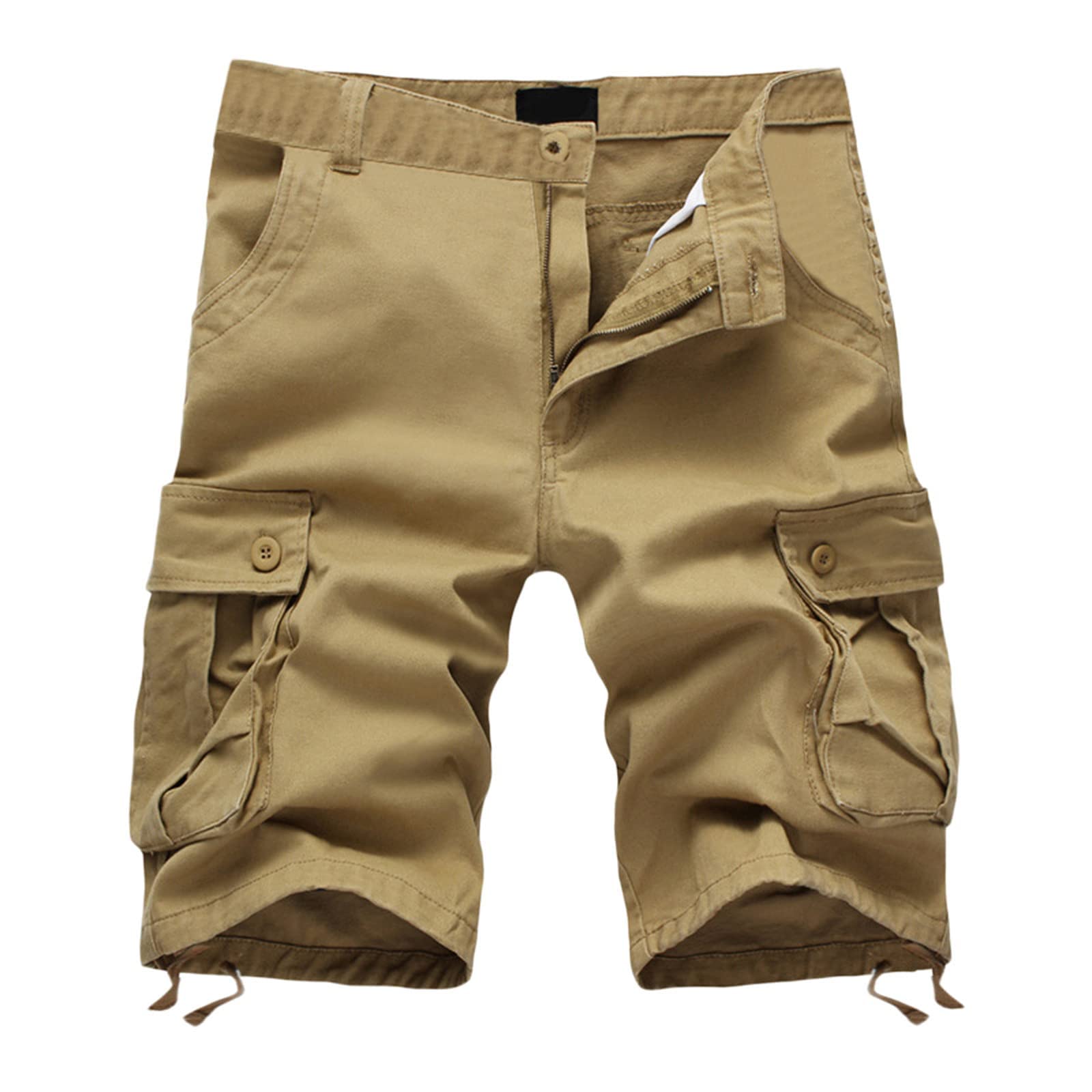 NUSGEAR 2023 Pantalones Corto Hombre Verano Moda Trabajo Pantalones Color sólido Pants Deporte Jogging Fitness Chandal Hombre Casual Pantalones Trekking Playa Al Aire Libre Multibolsillos Shorts