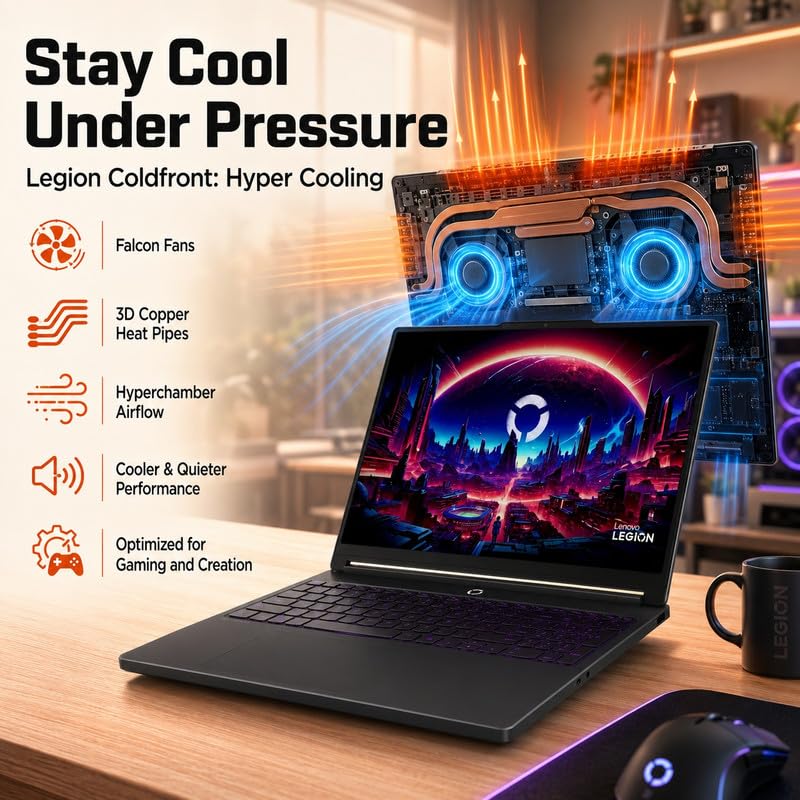 Image of Lenovo Legion 5a Gaming Laptop, GeForce RTX 5060 8GB, 64GB DDR5, 2TB SSD