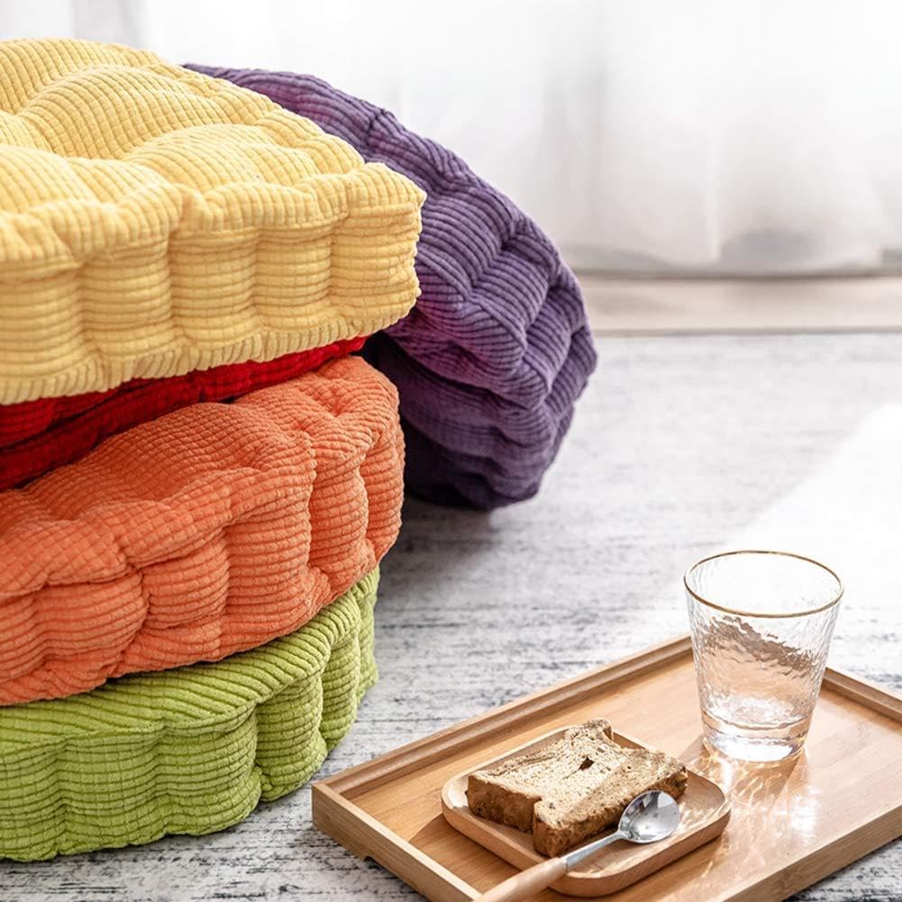 Coussin de siège carré 40x40 cm uni avec lacets de fixation pour chaise