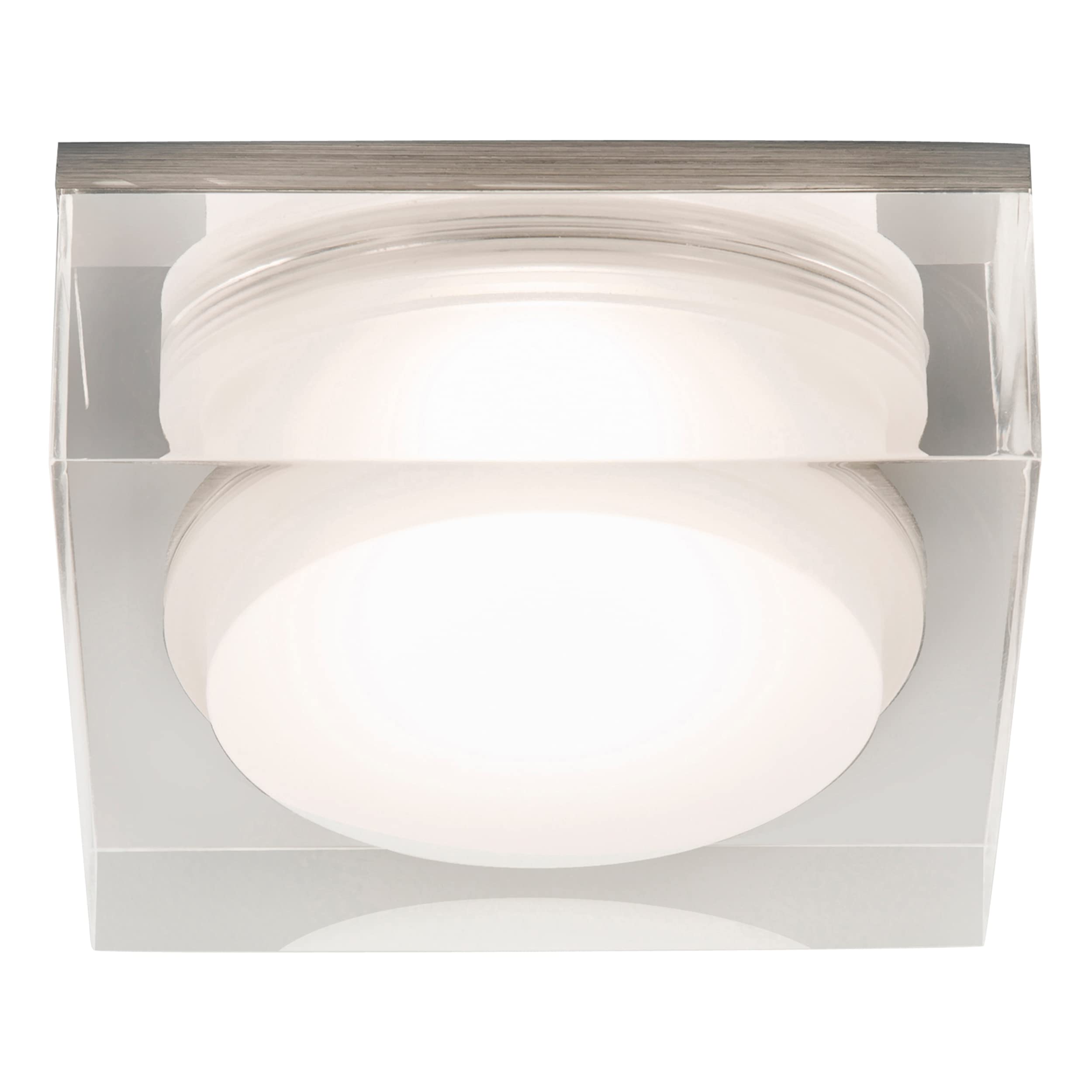 Astro Vancouver Round 90 LED Bathroom Downlight - IP44 Rated - (Brushed Aluminium), COB LED, Designed in Britain - 1229012-3 Years Guarantee