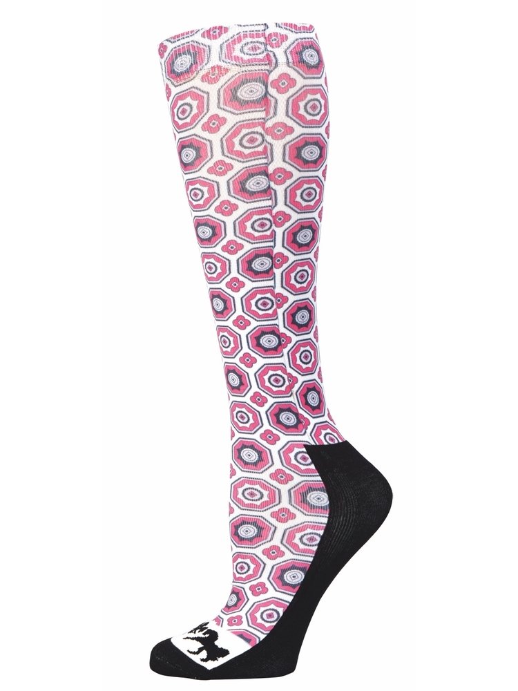 (Standard, HotPink) - Equine Couture Kelsey Padded Boot Socks