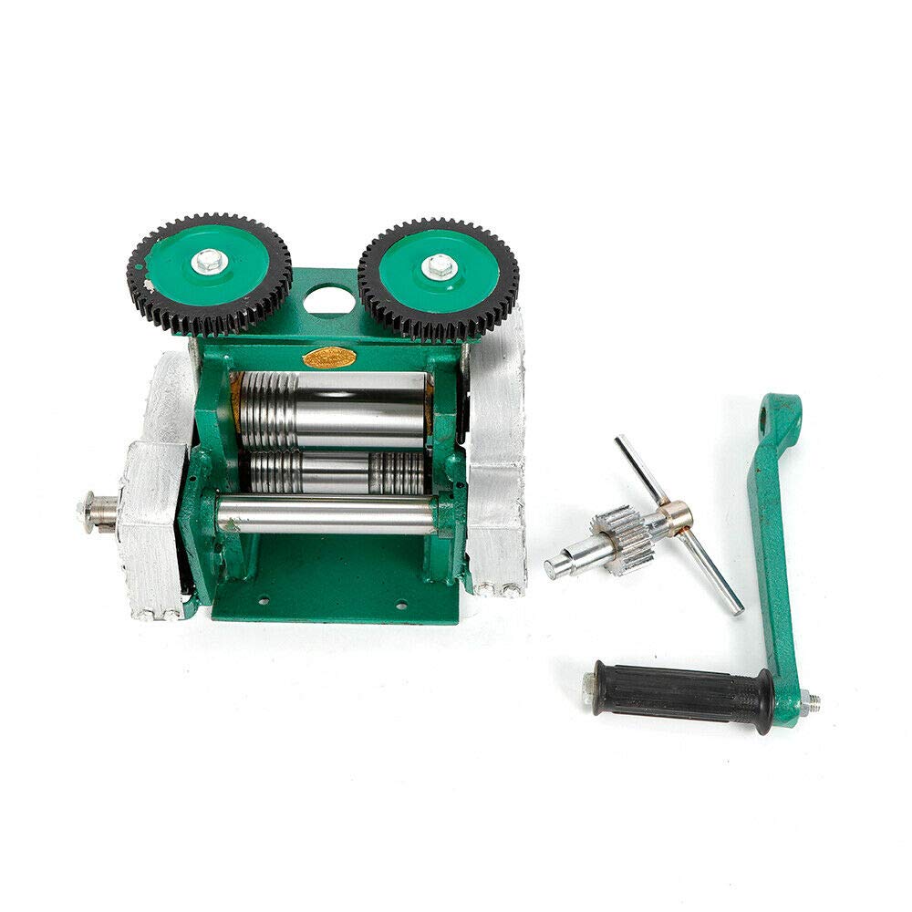 Manuelle Walzwerk Maschine, Manuelle Kombination Walzwerk Maschine Schmuck Werkzeug Mit Rollengröße 85mm für für Schmuck und Reparatur