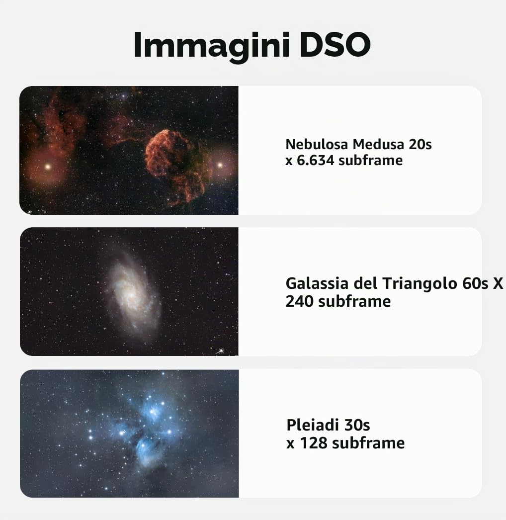 DWARFLAB DWARF 3 - Telescopio intelligente facile da padroneggiare, cattura astronomy/fauna selvatica/panorama con doppio sistema di imaging, elaborazione cloud, tracciamento