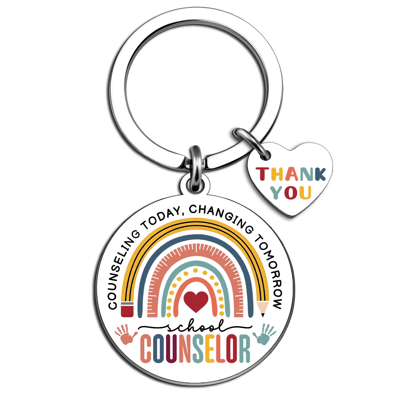 School Counselor Gifts for Women Men Thank You Appreciation Gifts for Counselors School Administrator Gift Ideas Guidance Counselor Keychain Unique Birthday Christmas Gift for Teacher