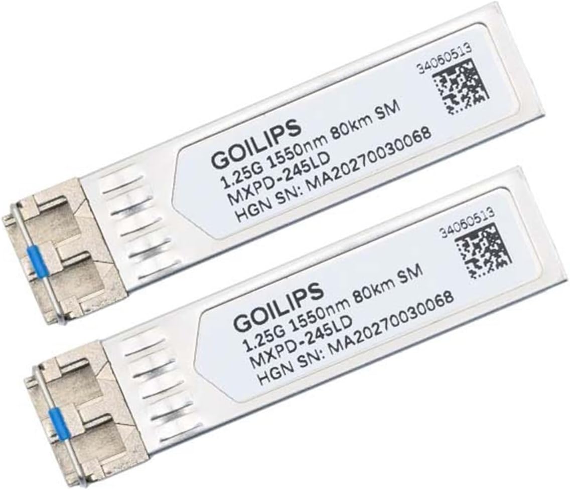 Gigabit Single-Mode Optical Module Fiber Optic transceiver SFP1.25G-1550nm-80km