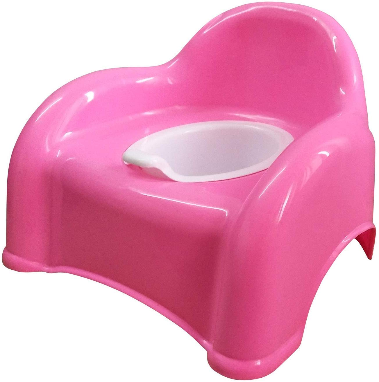 Maanit Baby Toilet Training Potty Seat with Upper Closing Lid with Removable Bowl (Pink)