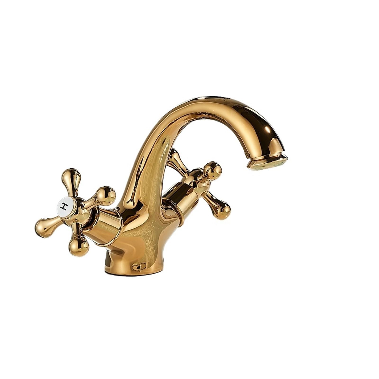 Weokdfha Color-4 Basin Faucet Faucet Bathroom Mixer In The Washbasin Taps With Two Handles Deck Mounted Hot Cold Water(Color-4)