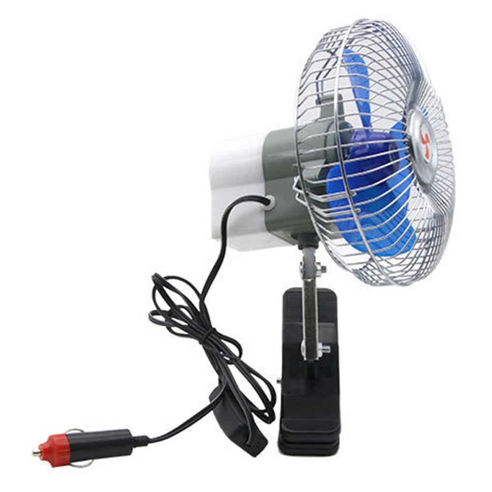 Charmgle 6/8/10inches DC 12V/24V Half/All Cover Car/Truck Fan Clip Fan Vehicle Electric (12V, 6 in. Half Cover)