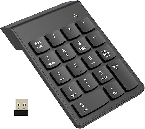 Teclado numérico con cable, teclado numérico USB, teclado numérico de 23 teclas, mini teclado de conteo de impuestos, accesorios para computadora