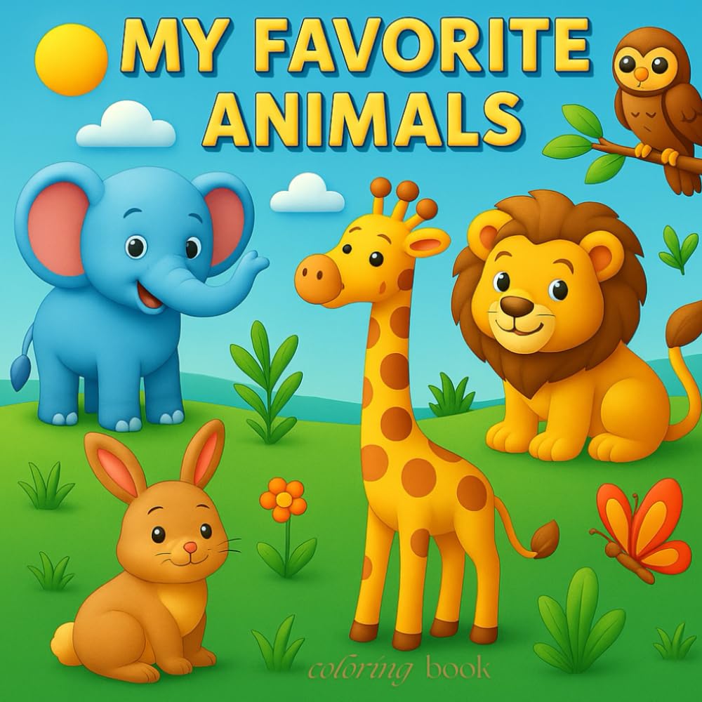 My Favorite Animals Coloring Book