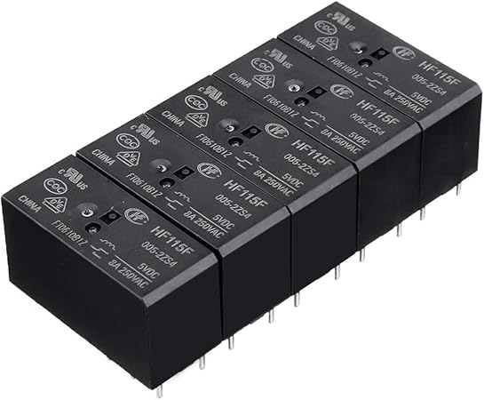 Blilidiy 5 Stuck Hf115f Jqx 115f 005 012 024 2zs4 8a 8pin Relaismodul 12v Amazon De Spielzeug