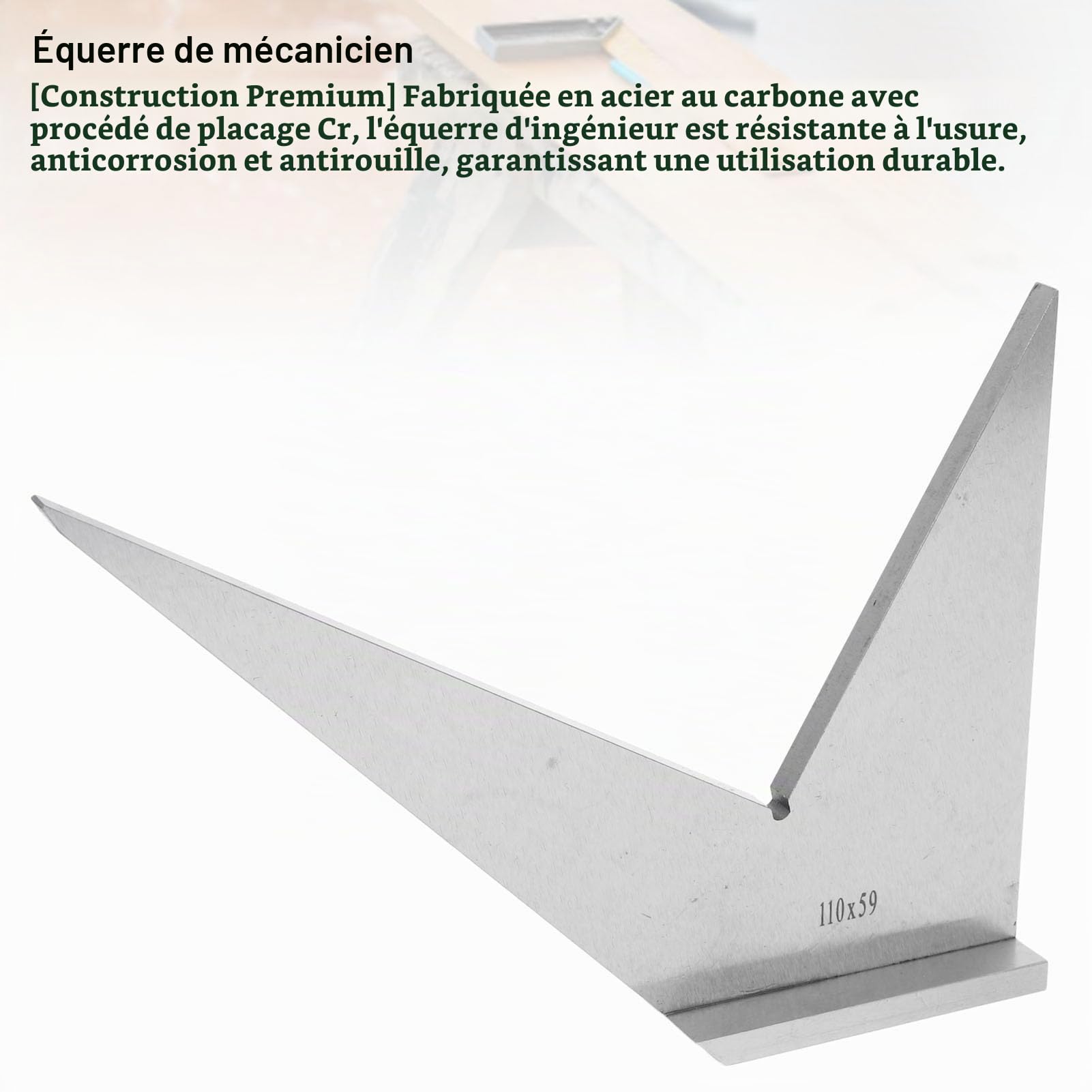Équerre à Onglet Multi-angles 30 45 90 120 Degrés Équerre D'ingénieur Équerre à Onglet D'angle en Acier au Carbone avec Base Normes Industrielles Construction Haut de Gamme