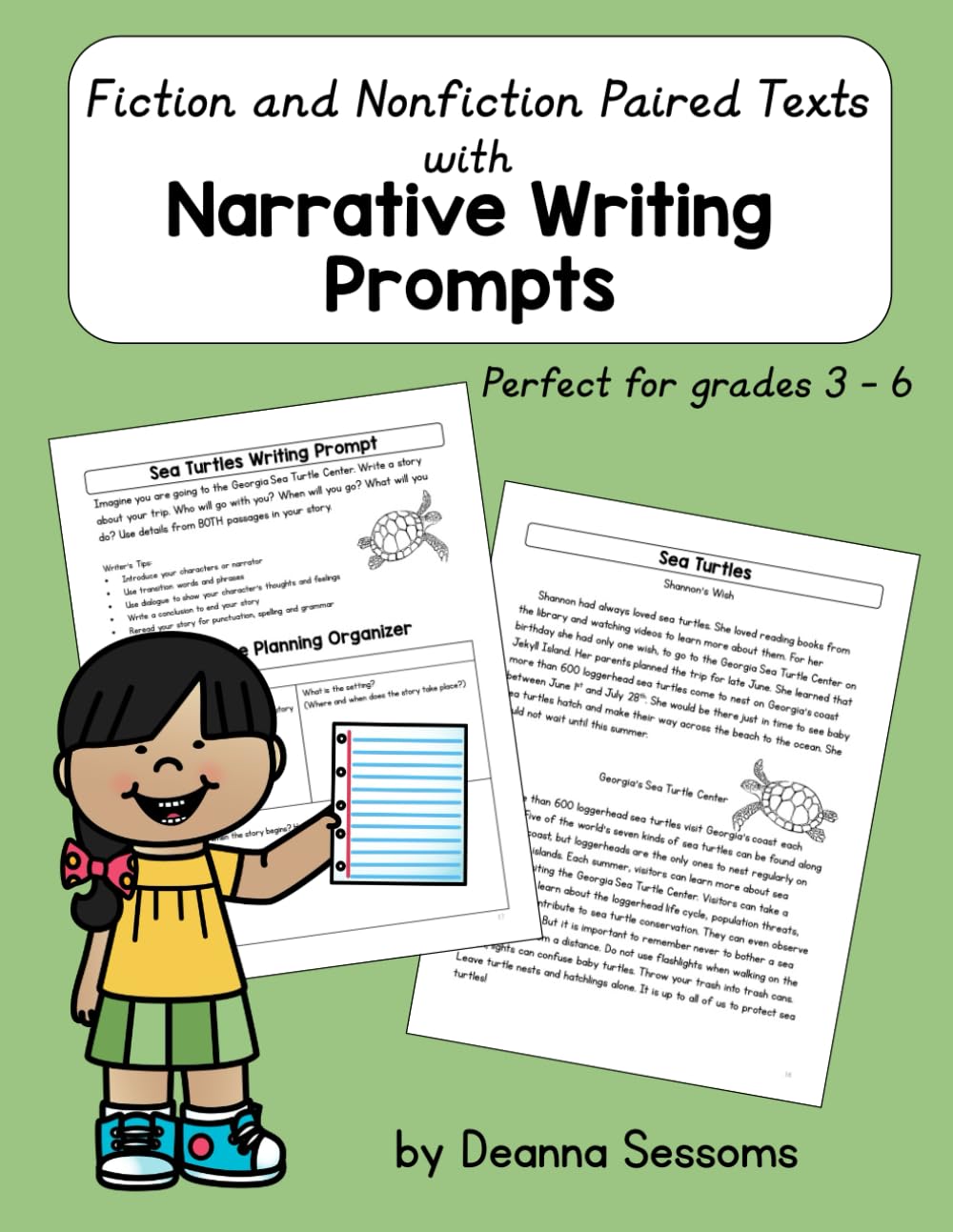 Fiction and Nonfiction Paired Text with Narrative Writing Prompts Grades 3 - 6