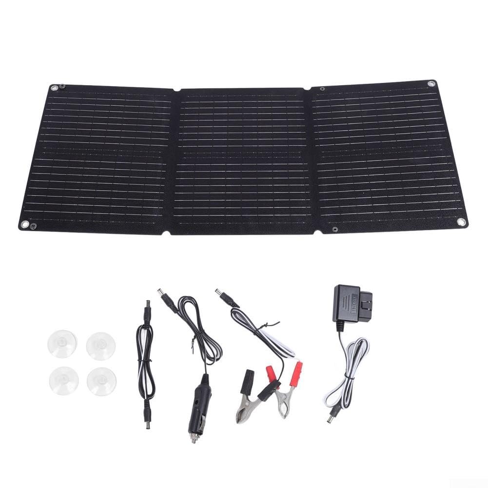 Pannello solare pieghevole, 90 W, monocristallino, impermeabile, pannello