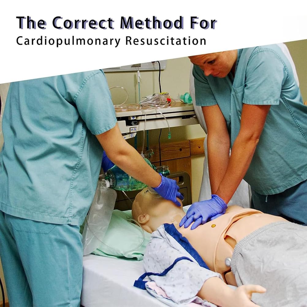 Mannequin D'entraînement À La RCP pour Adulte, Taille Réelle et Corps Entier, Kit Complet De Mannequin De Formation pour Médecins, Soins Infirmiers et Enseignement Médical