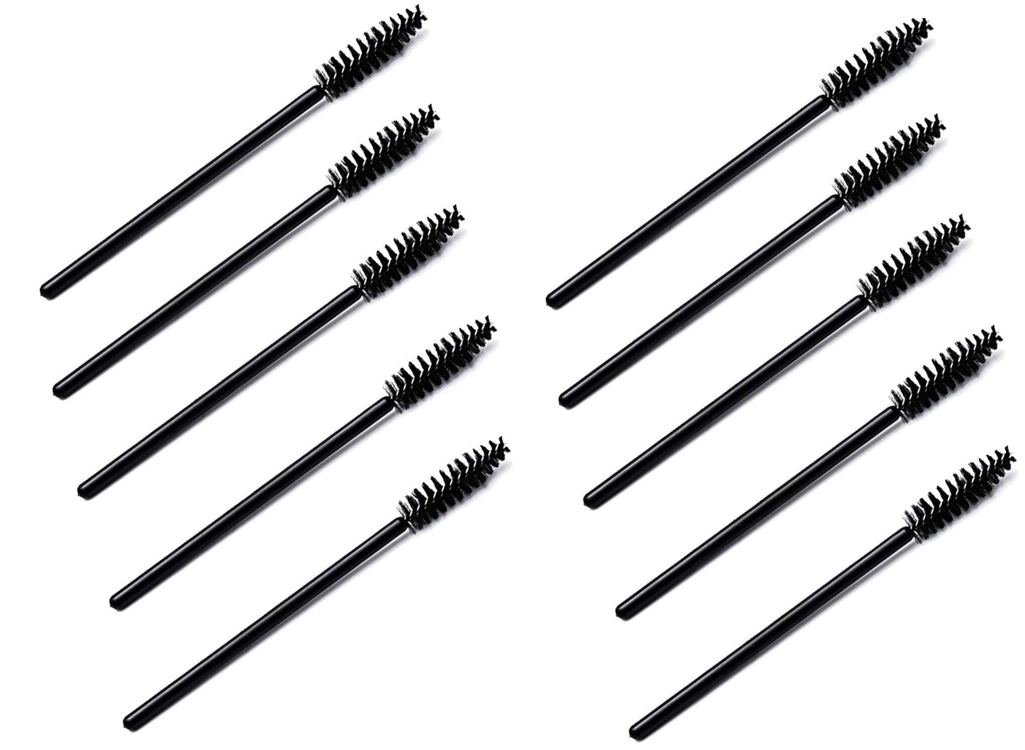 Disposable Mascara Eyelash Wands Brush for Eyelash Extension Eyebrow and Makeup Color/Makeup Brush, Mascara Brushes Wands, Black, Pack of 10-picture-38