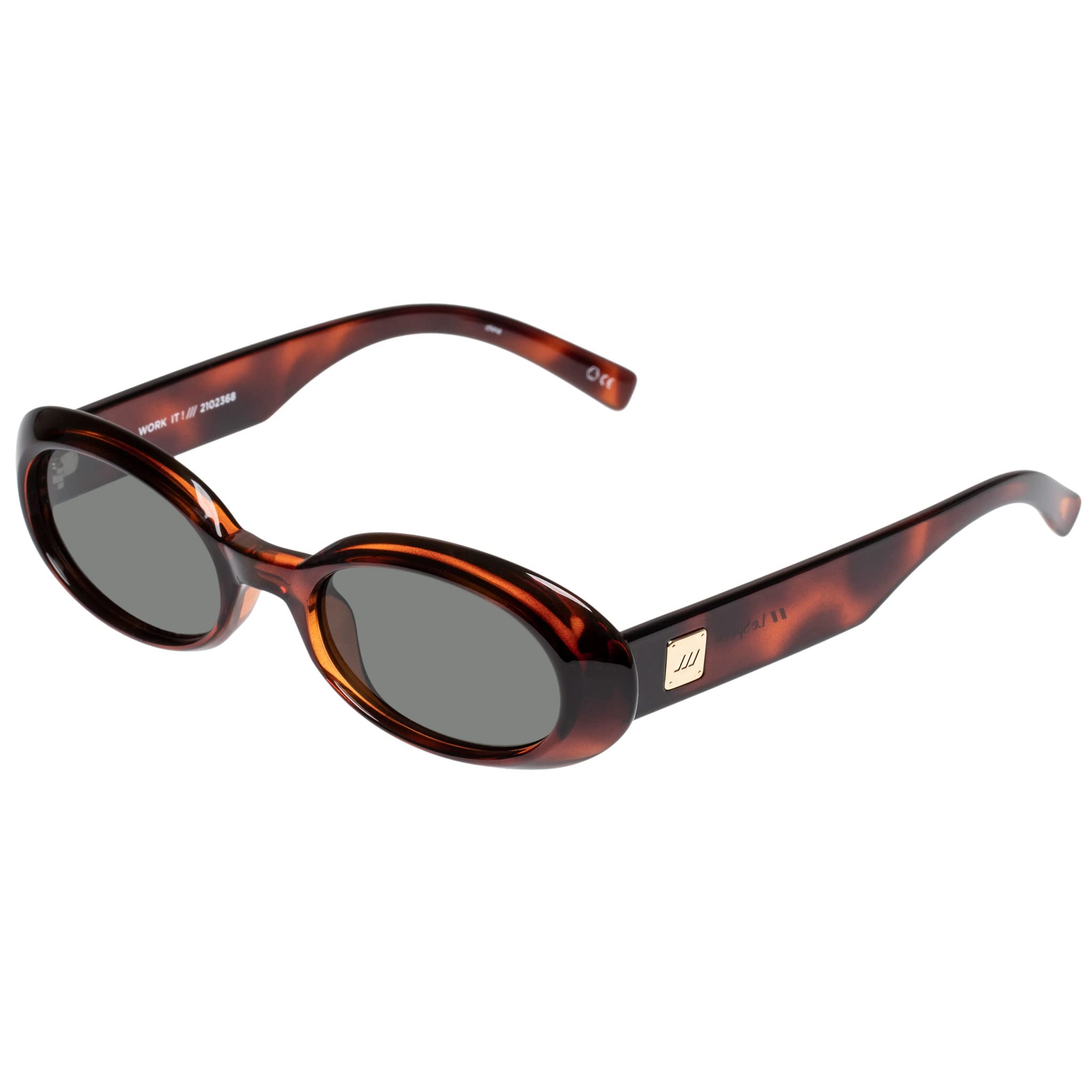 Le Specs Work It! - Gafas de sol para mujer, estilo retro de los años 90, forma ovalada