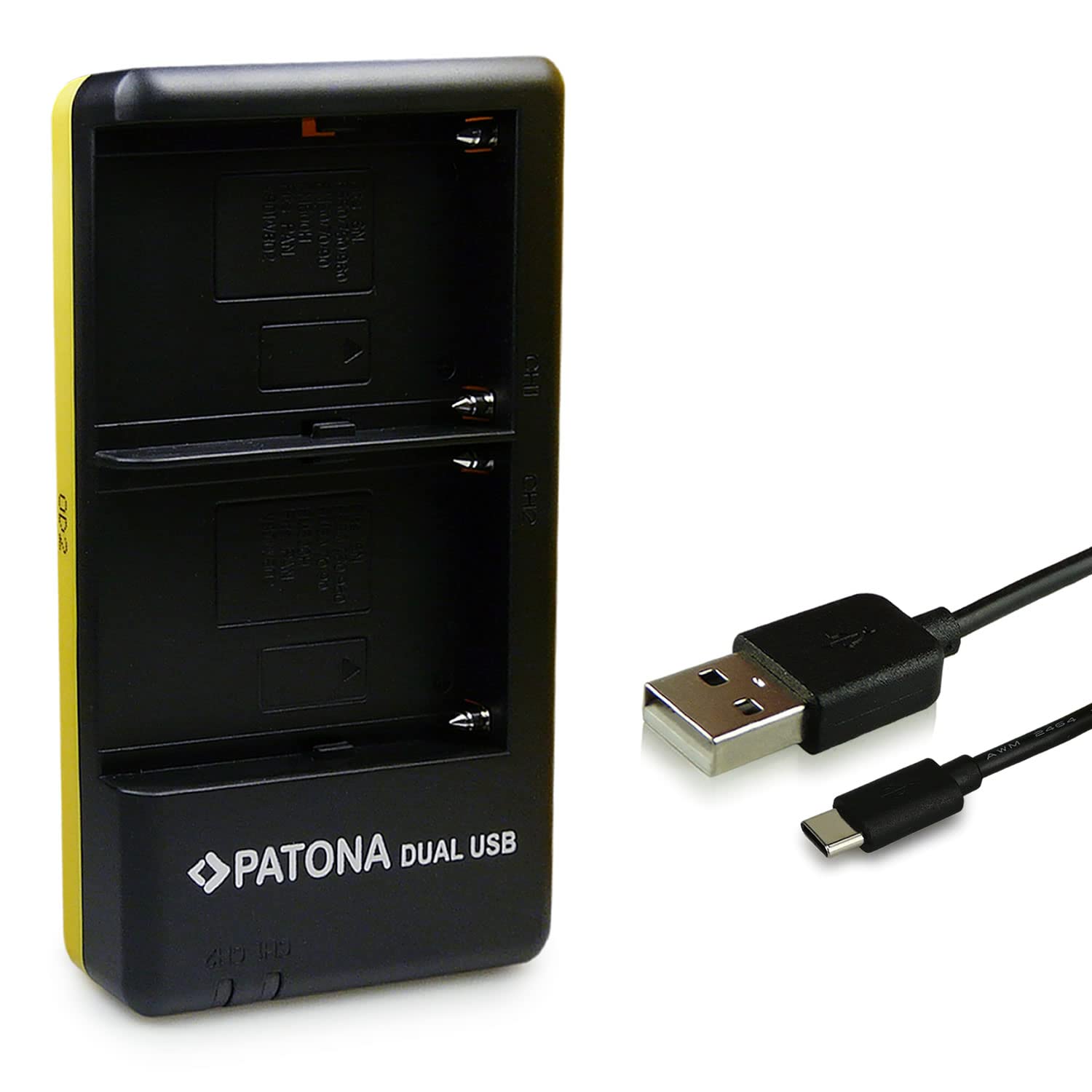 Caricabatteria Doppio PATONA Per Sony NP-FM500H, NP-F970, NP-FM50 - USB-C/Micro USB - Foto 7