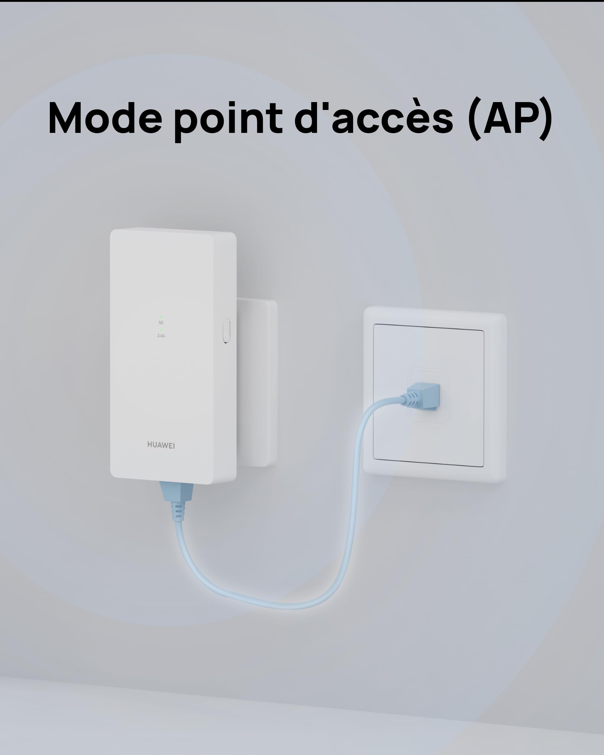 HUAWEI WiFi Extender AX3000, Répéteur Wi-FI Double Bande Wi-FI 6 3000 Mbps, Compatible avec la Plupart des routeurs Wi-FI, Booster Wi-FI avec Mode AP