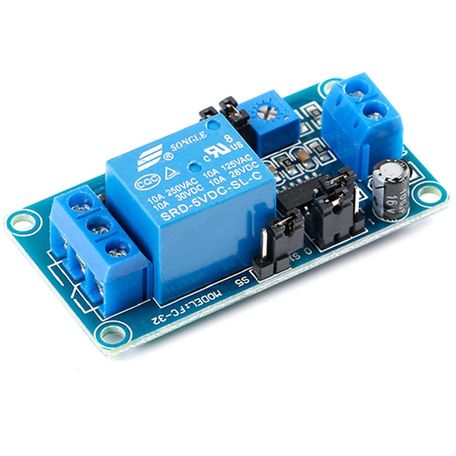 DC 5V 12V Time Delay Relay Module for Arduino Robot Smart Home Tachograph GPS PLC Control Industrial Control