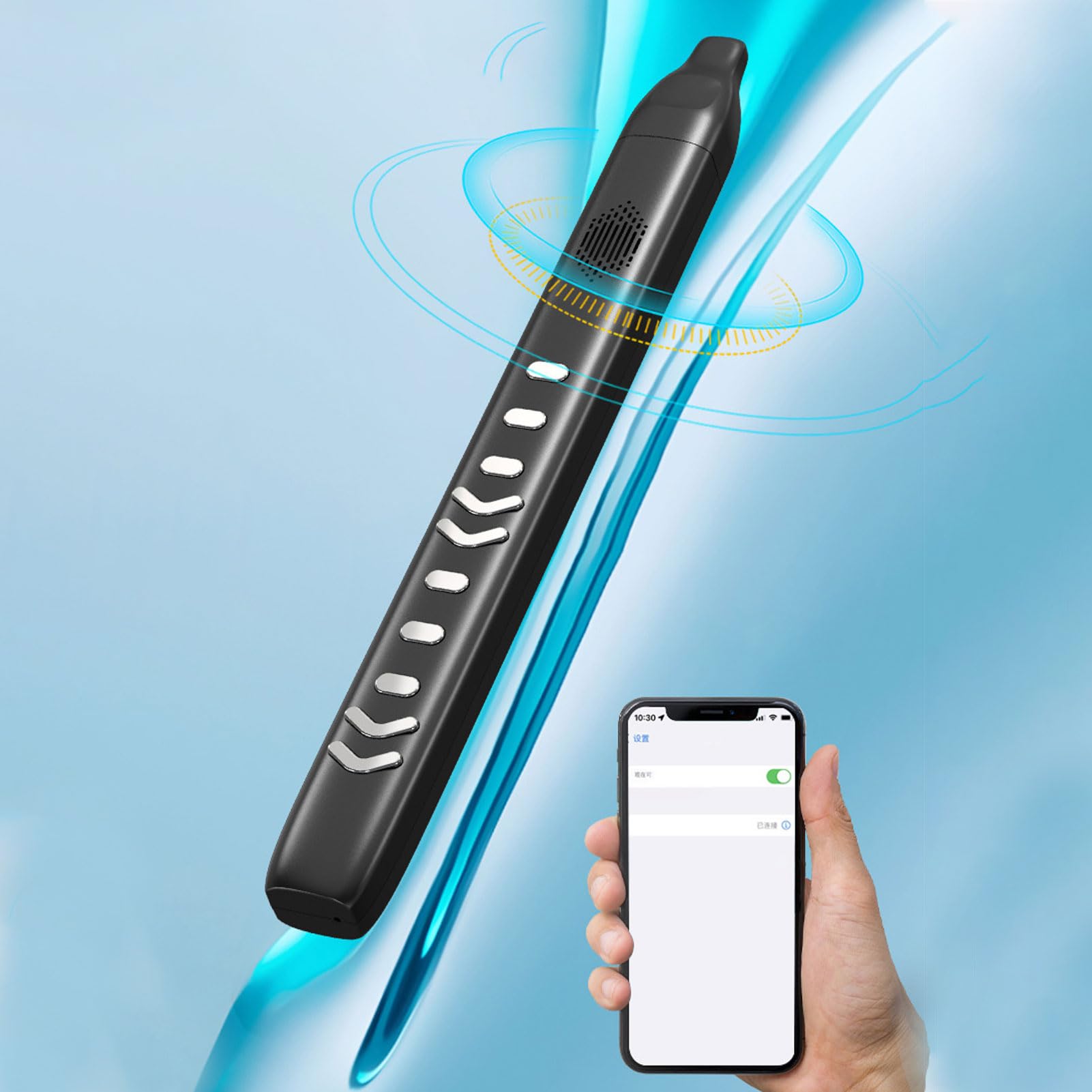 Soplete Eléctrico, Mini Instrumento de Viento Electrónico Recargable con Funcionalidad MIDI para Niños Adultos Principiantes