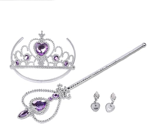 Miniatura 6 de Orgrimmar Accesorios de vestir de princesa con tiara corona y varita para regalos para niños y niñas