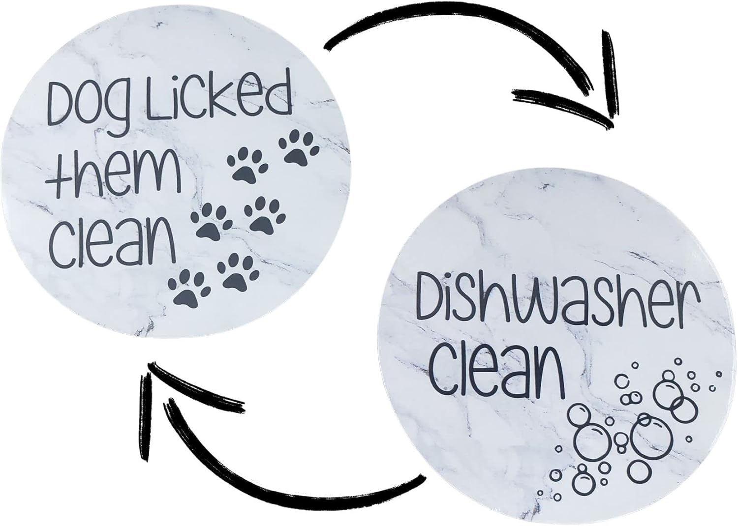 Dog Licked Them Clean Dishwasher Clean Reversible
