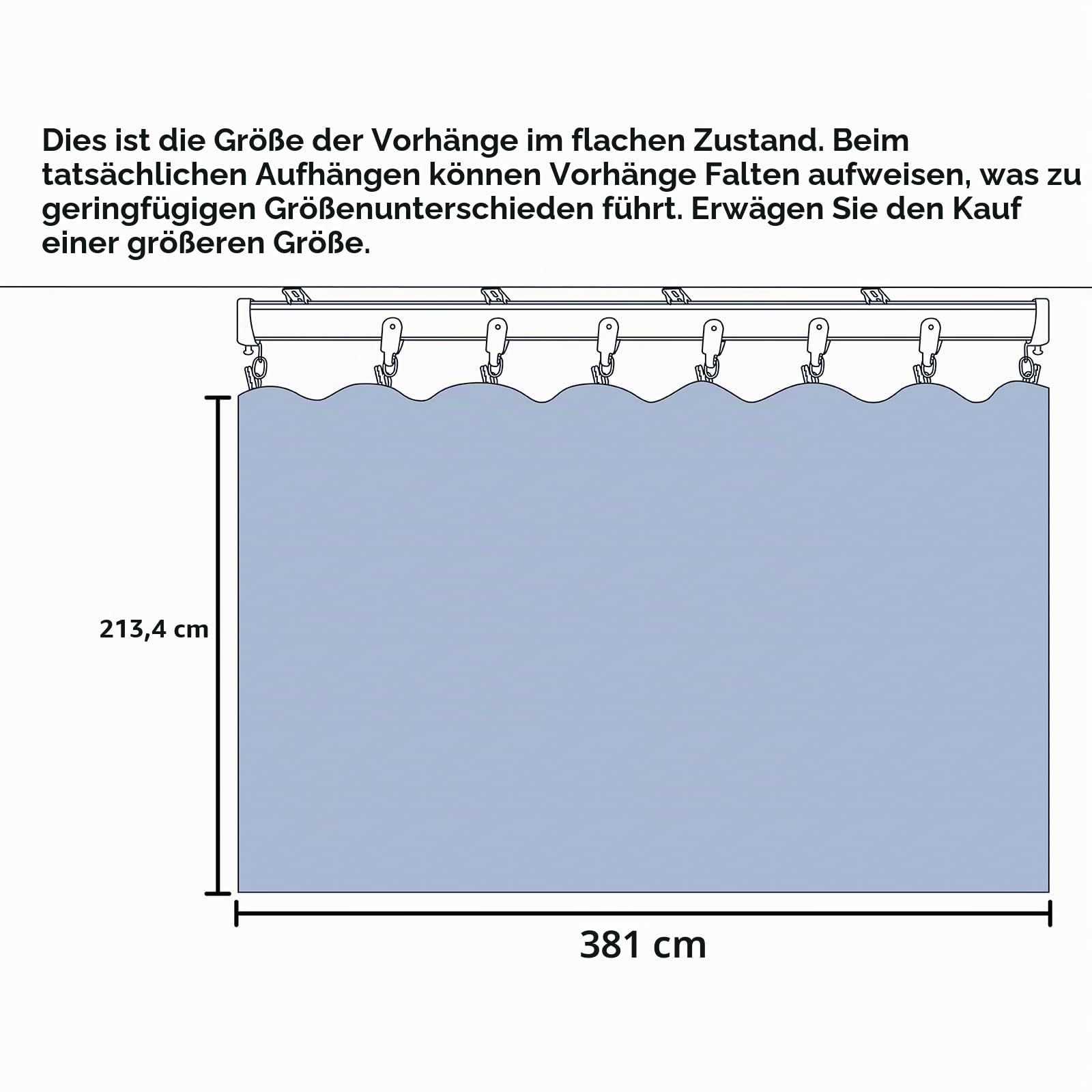 MaKefeile Raumteiler-Vorhänge, Blickdicht, wärmeisoliert, Geräuschreduzierung, Schlafzimmer/Fenster/Wohnzimmer, B 3,8 m H 2,1 m, Beige