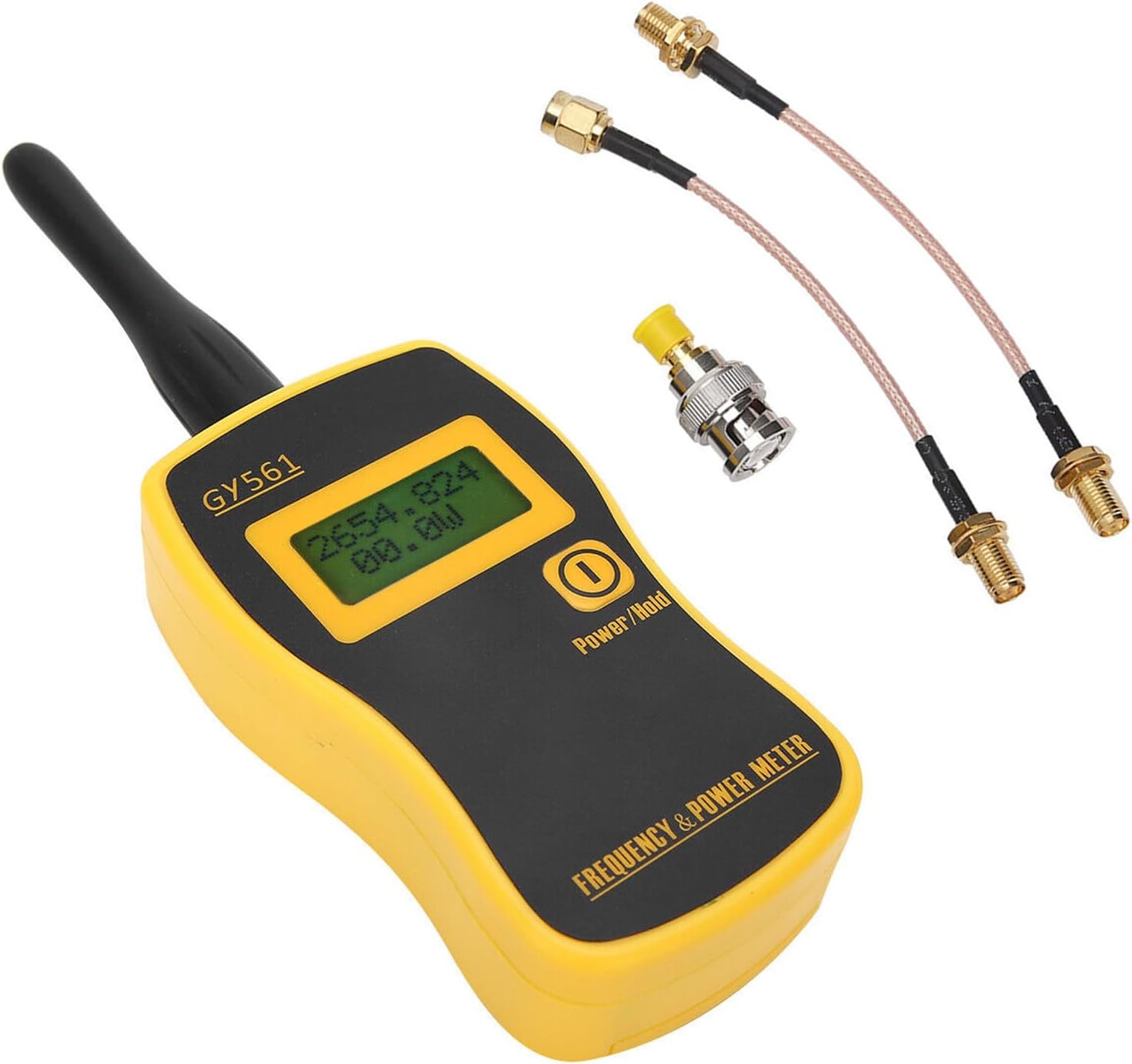 DAGIJIRD ABS Frequency Counter Measuring Device 1Mhz-2400Mhz Handheld RF Digital Power Meter for 2‑Way Radio