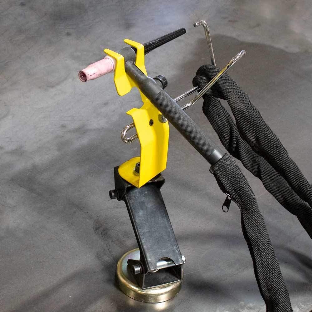 Ready Rest, magnetyczny uchwyt na palnik Tig z wieszakiem na kabel (regulowana wysokość), MRT200, Strong Hand Tools