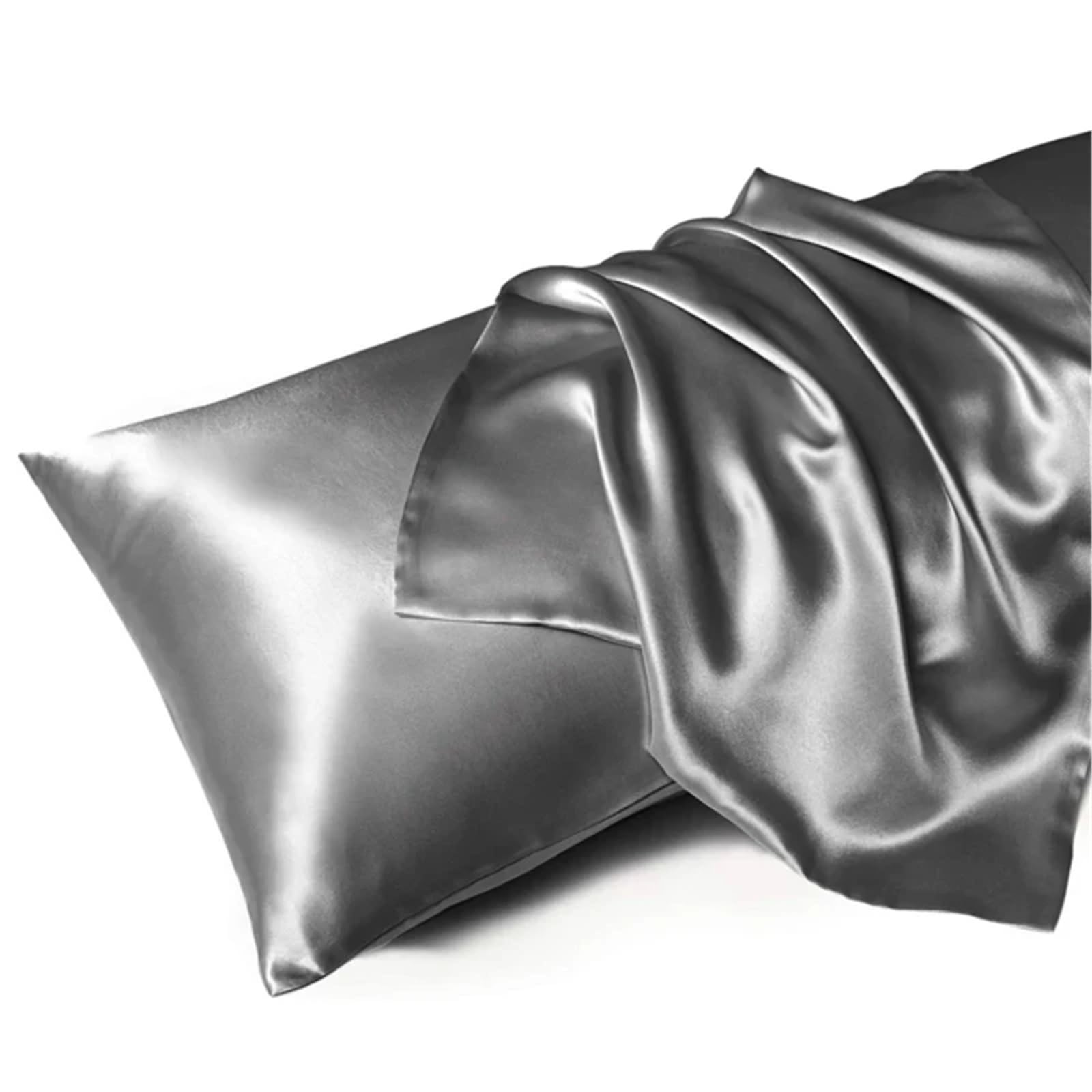 LYXYGMV Silk Pillowcase Bed Pillow Covers Cases Home Bedding for Bedrooms(Color 6,1PCx51x66cm(20x26in))