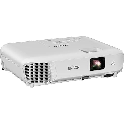 Epson EX3290 3-Chip 3LCD WXGA Projector, 4,000 Lumens High Color Brightness, 4,000 Lumens White Brightness, 2x HDMI, Built-in Speaker