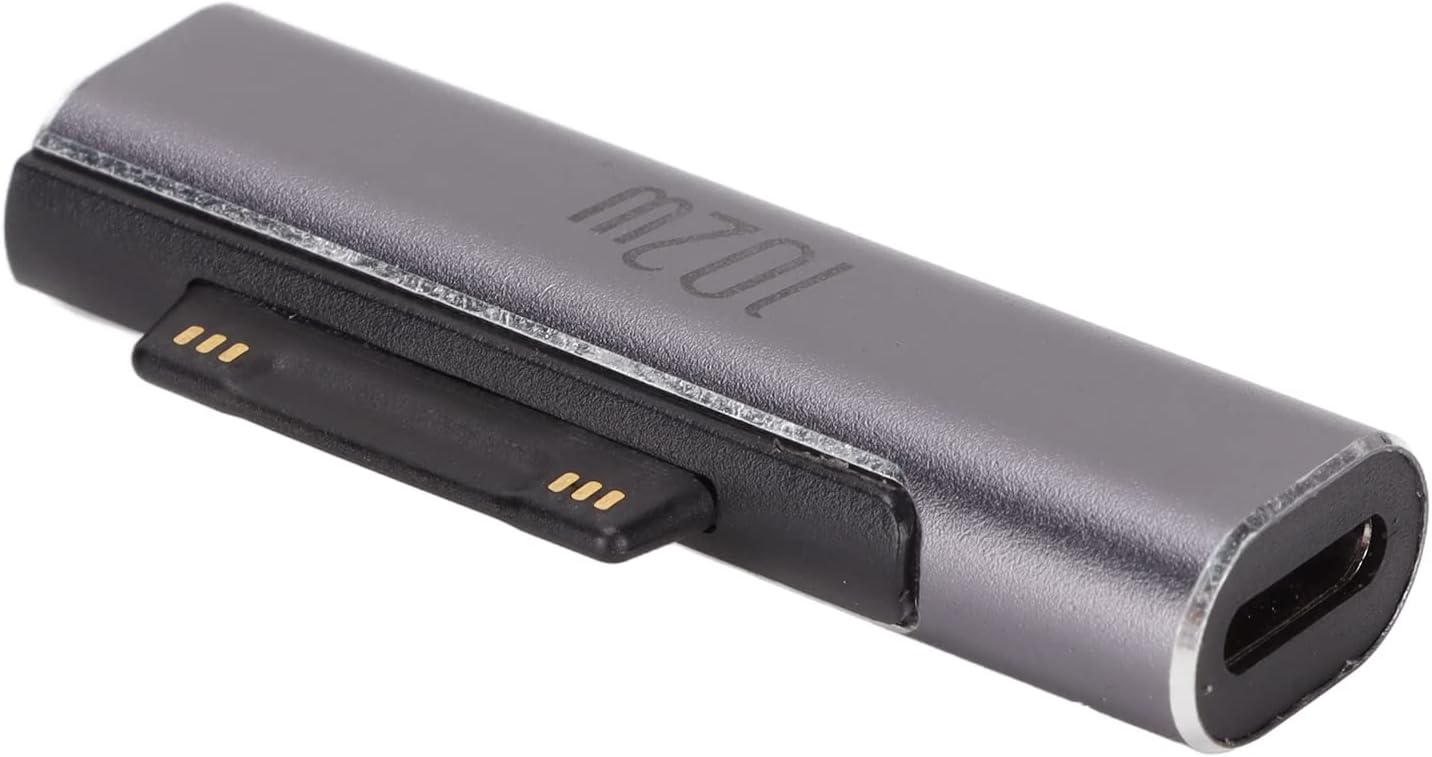 Type C Magnetic Adapter, 102W PD Fast Charging Adapter with Aluminum Alloy Shell, Magnetic USB C Charging Connector for Laptop Pro 8/7/6/5/4/3, Book 1, Go 1/2/3