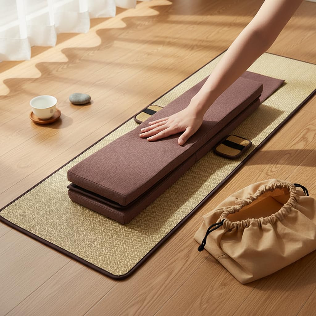 Set per Meditazione Tappetino e Cuscino, Vegetale, per il