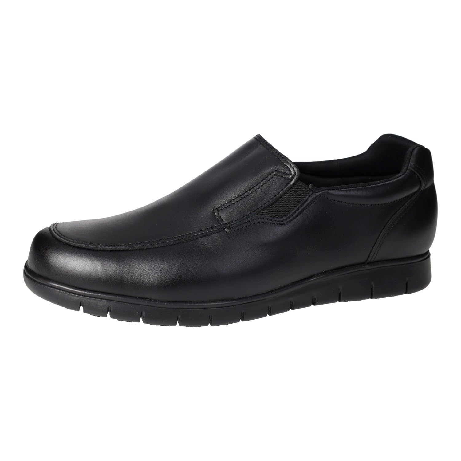 MADE IN SPAIN 1005 Mocasines de Piel Hechos en España, cómodos, Suaves, Ligeros, con Bandas elásticas y Piso de Goma Antideslizante Hombre Zapatos MOCASÍN