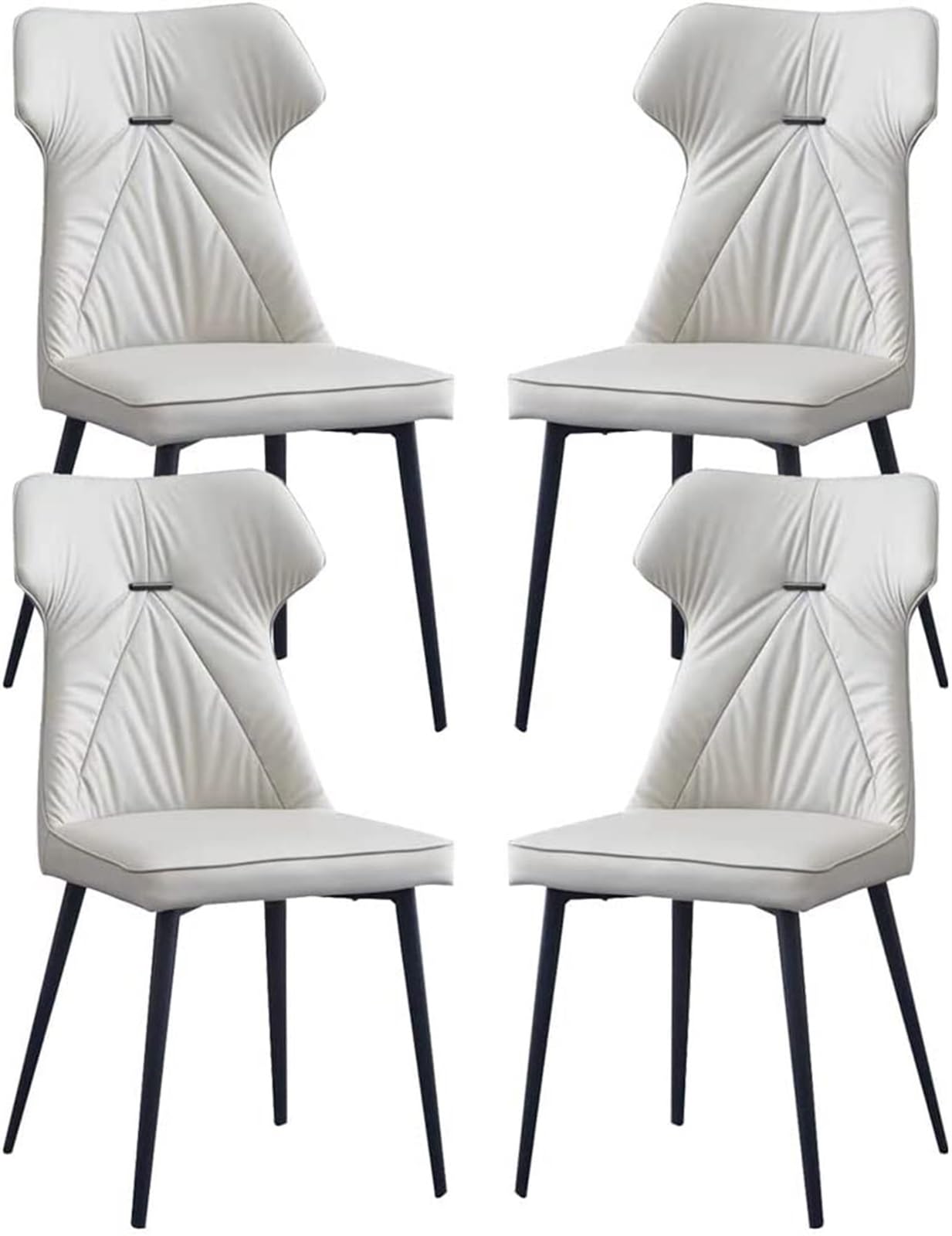 IvyLoutish Artificial Leather Lounge Counter Chairs, with Backrest and Padded Seat, Easy to Clean and Maintain, Very Suitable for Daily Use in The Kitchen