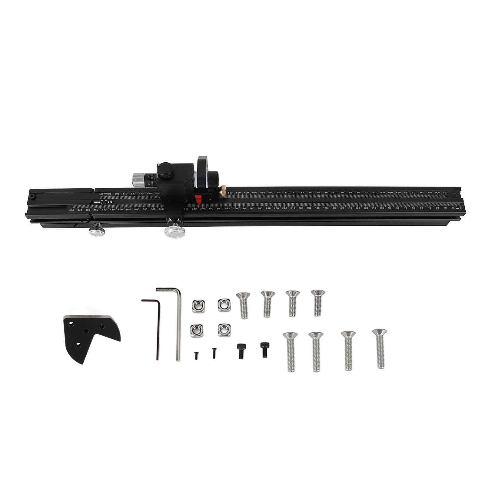 Calibre de Inglete para Sierra de Mesa, Calibre de Inglete para Mesa de Carpintería, Soporte de Sierra de Mesa de Aleación de Aluminio Resistente y Versátil, Calibre de Inglete