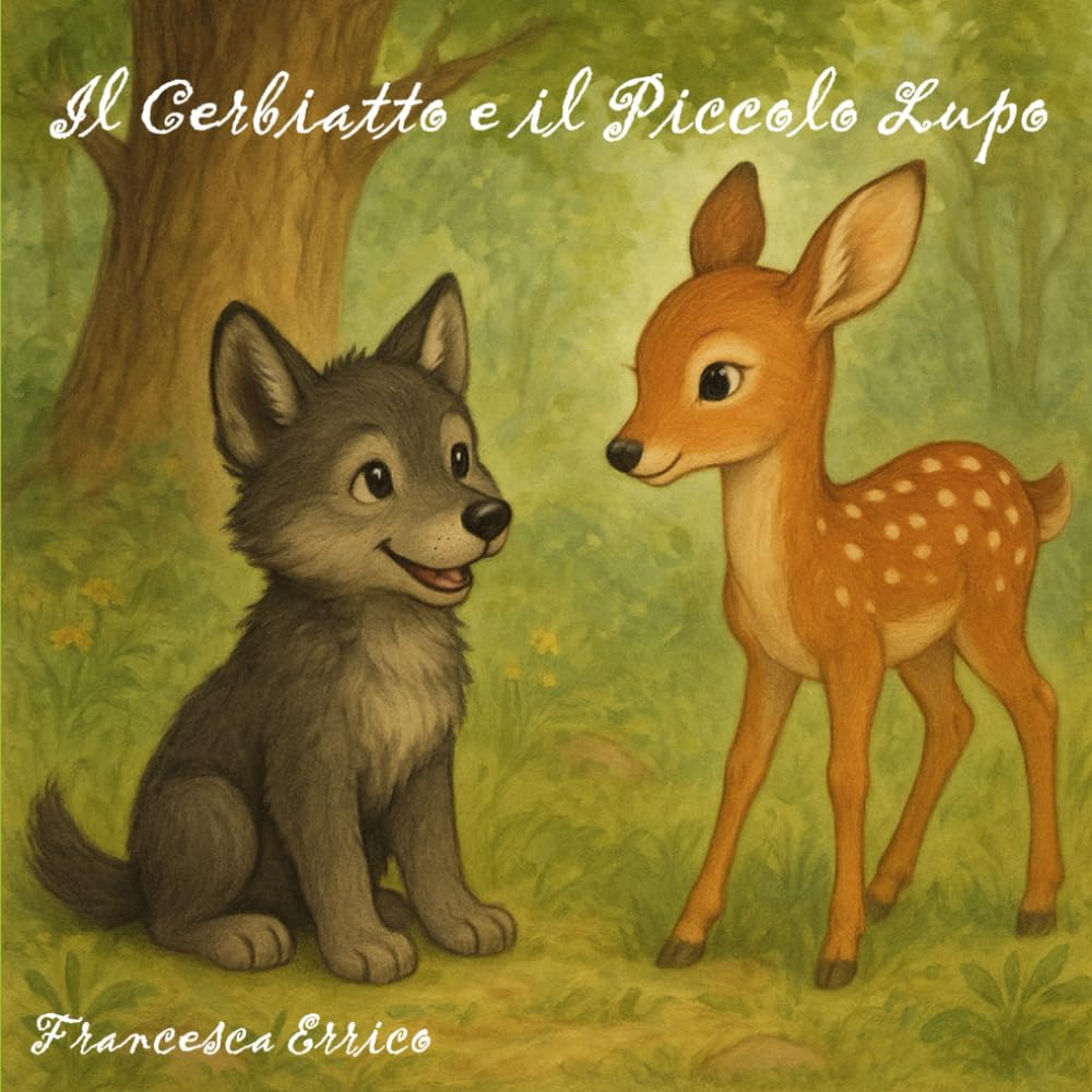 Il Cerbiatto e il Piccolo Lupo: versione scritta in stampatello maiuscolo
