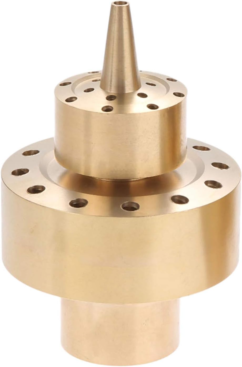 1" (G1/DN25) Brass Fountain Nozzle – Spray Height 1.5M, Coverage 1.3M, for Garden Pond & Decorative Water Features – [Size: Fit for 1 Inch Male Thread Only]