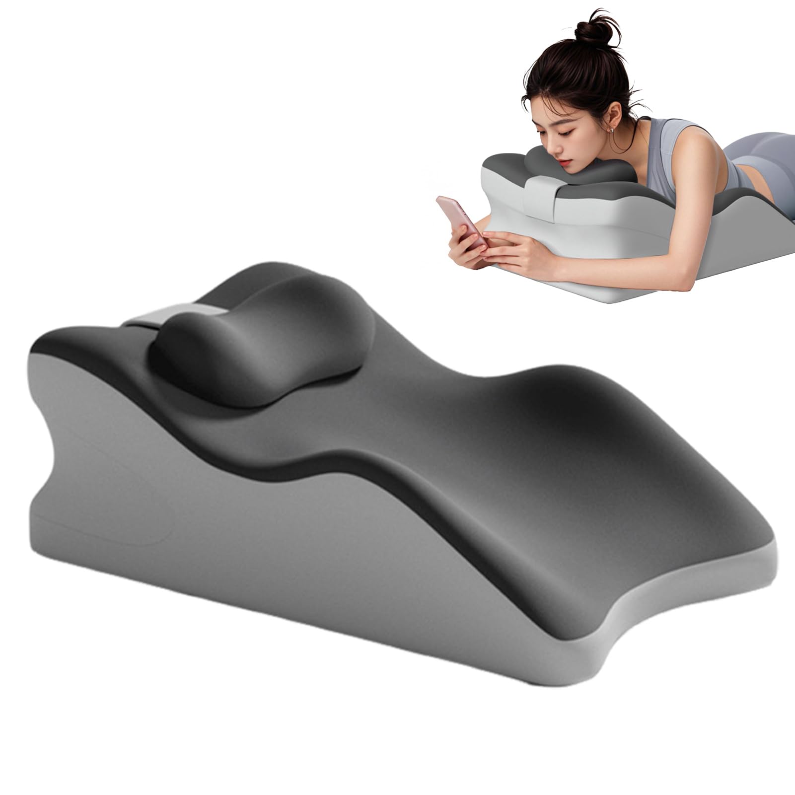 anwhriet Sweet Spot Pillow - Ergonomic Intimacy Support, 27-Degree Incline Memory Foam Cushion for Intimacy Support & Back, Ideal for Couples Intimacy (Black)